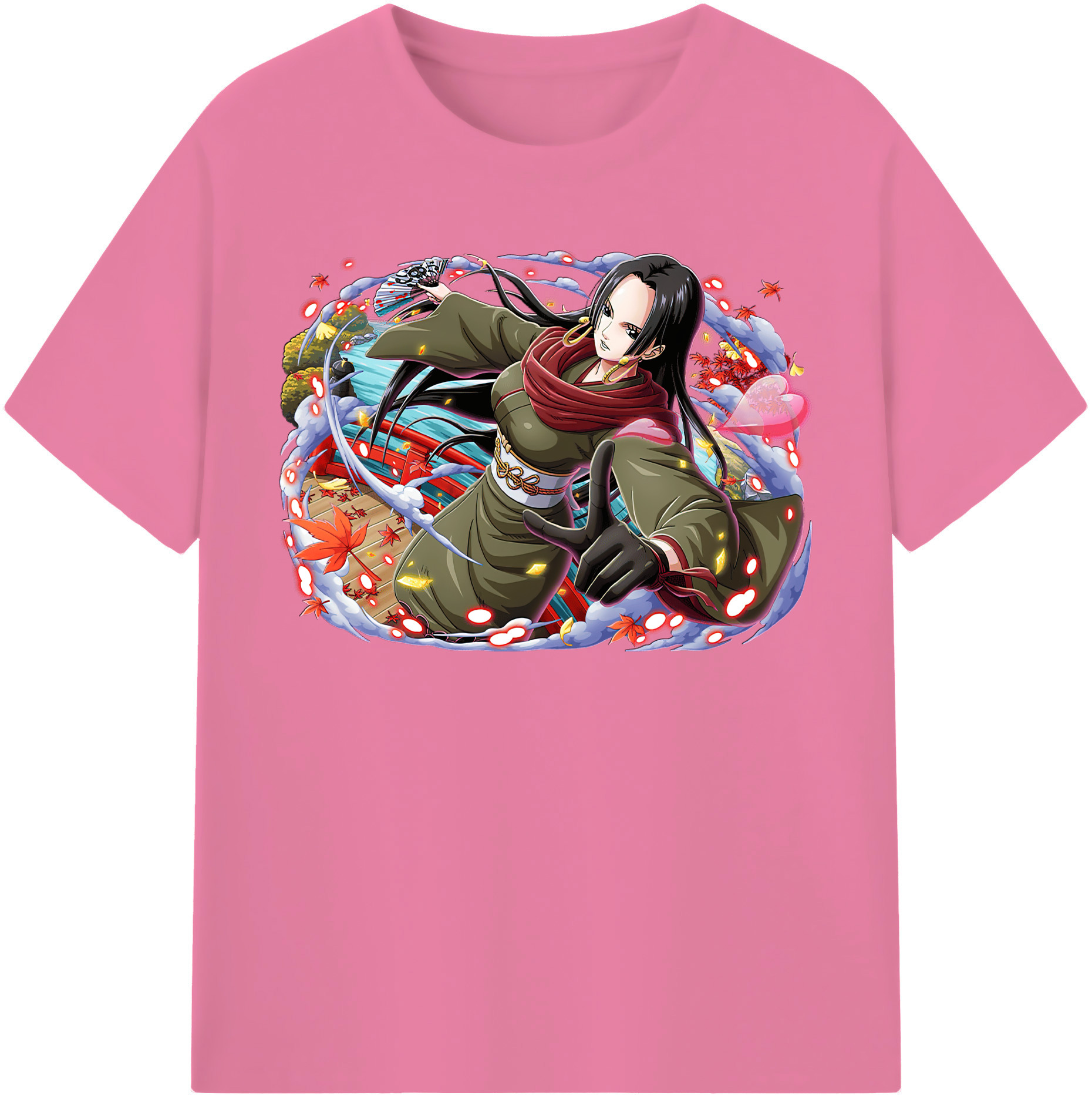 ワンピース ボア・ハンコック ONE PIECE Boa·Hancock 綿100％半袖Tシャツ（フロントプリント）